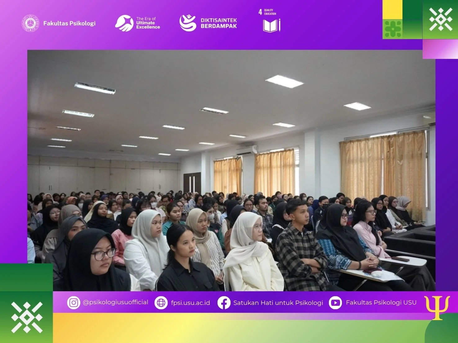 Siapkan Mahasiswa Hadapi Skripsi, Prodi Sarjana Psikologi USU Sosialisasi Pedoman Tugas Akhir